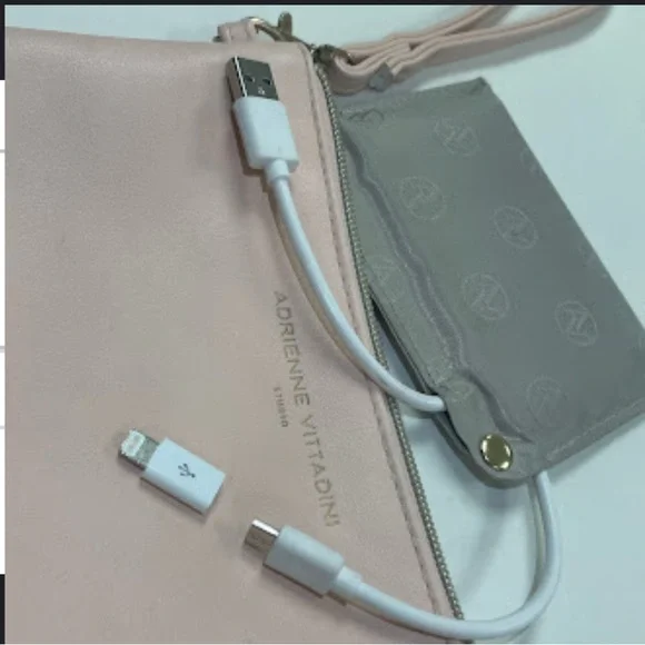 Adrienne Vittadini Soft Pink Wristlet Clutch - Picture 4 of 12